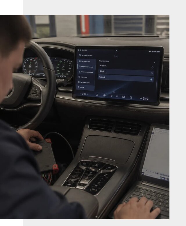Русификация автомобиля BYD HAN для эксплуатации в Сестрорецке